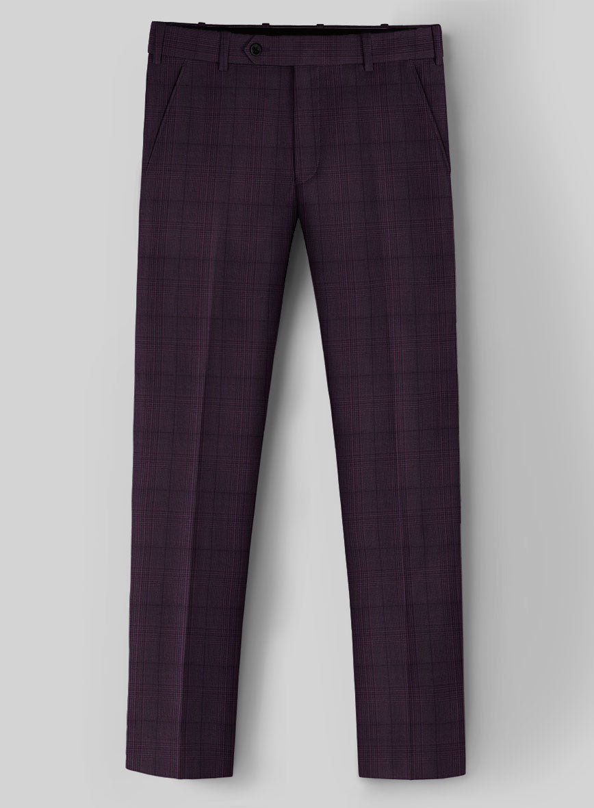 Napolean Xina Tartan Purple Wool Suit – StudioSuits