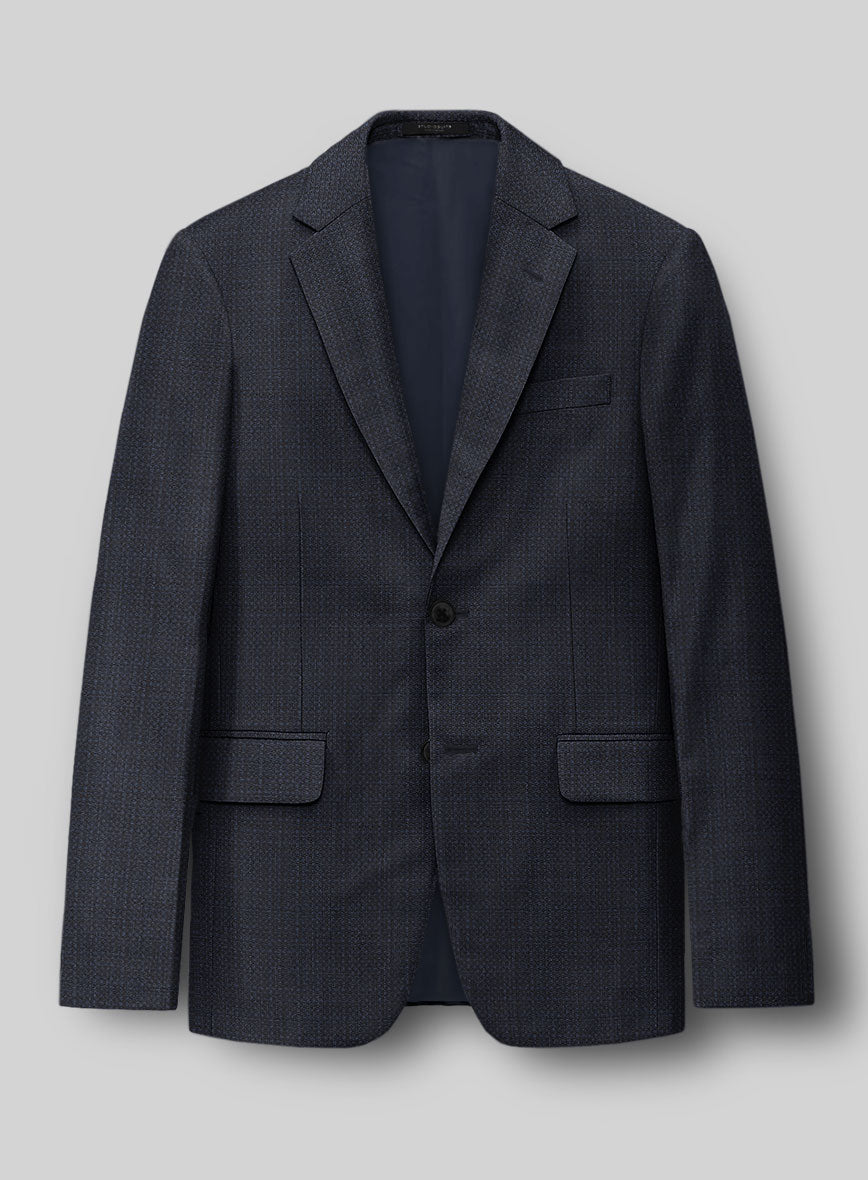 Napolean Retro Navy Wool Suit - StudioSuits