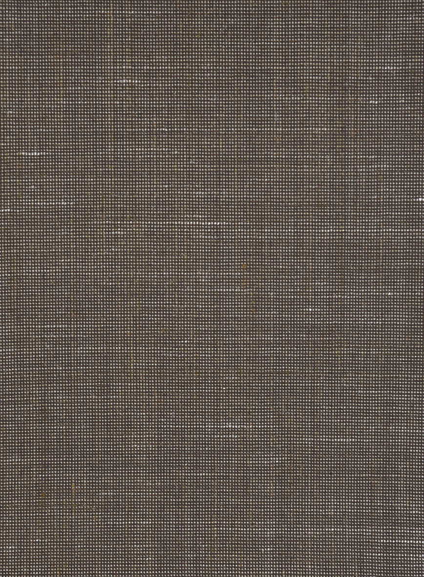 Napolean Ariel Nailhead Dark Brown Wool Pants - StudioSuits