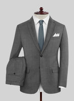 Napolean Ariel Nailhead Gray Wool Suit - StudioSuits