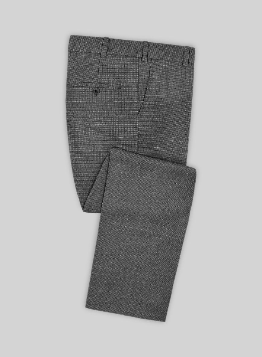 Napolean Ariel Nailhead Gray Wool Suit - StudioSuits