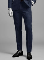 Napolean Broadway Blue Wool Suit - StudioSuits