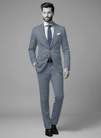 Napolean Costa Mini Houndstooth Blue Wool Suit - StudioSuits