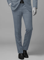Napolean Costa Mini Houndstooth Blue Wool Suit - StudioSuits