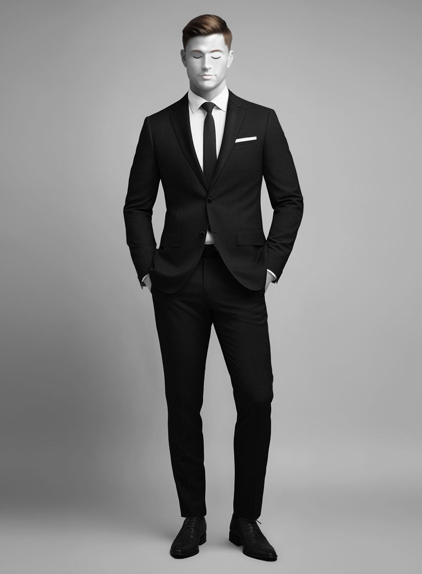 Napolean Crossweave Wool Suit - StudioSuits