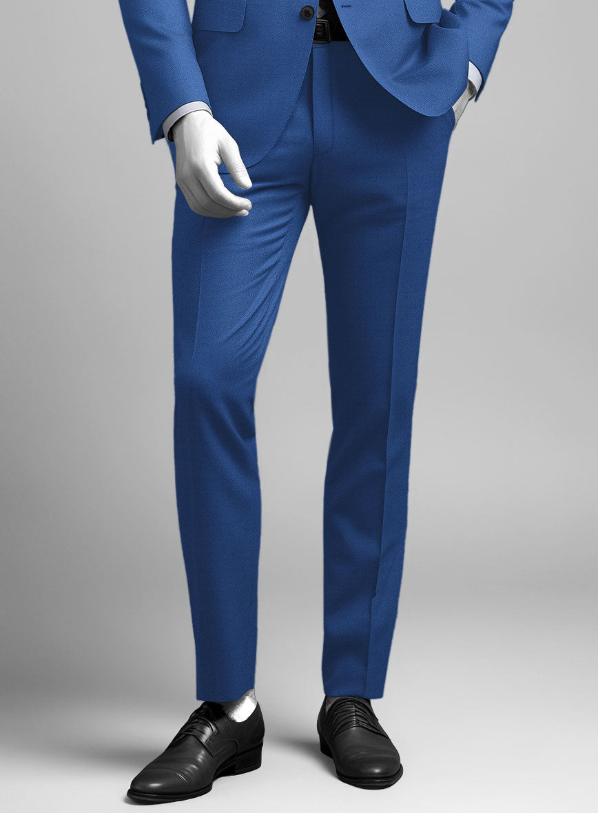 Napolean Dodger Blue Wool Pants - StudioSuits