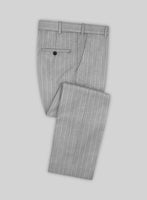 Napolean Genova Stripe Gray Wool Pants - StudioSuits