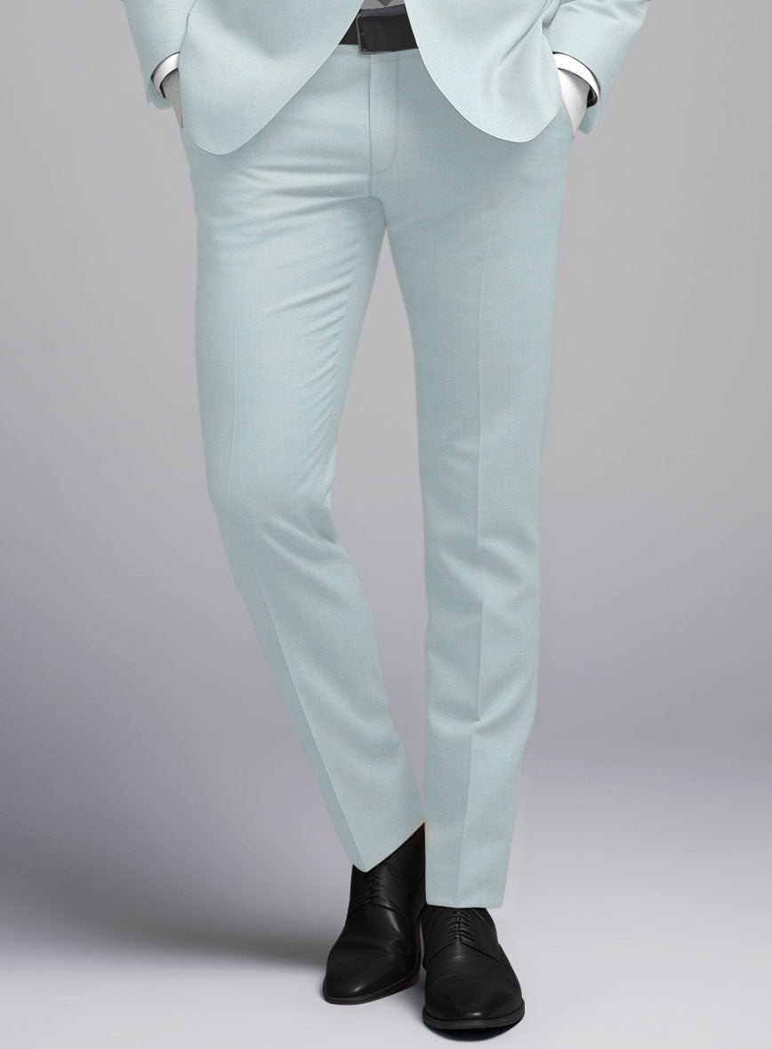 Napolean Pale Blue Wool Suit - StudioSuits