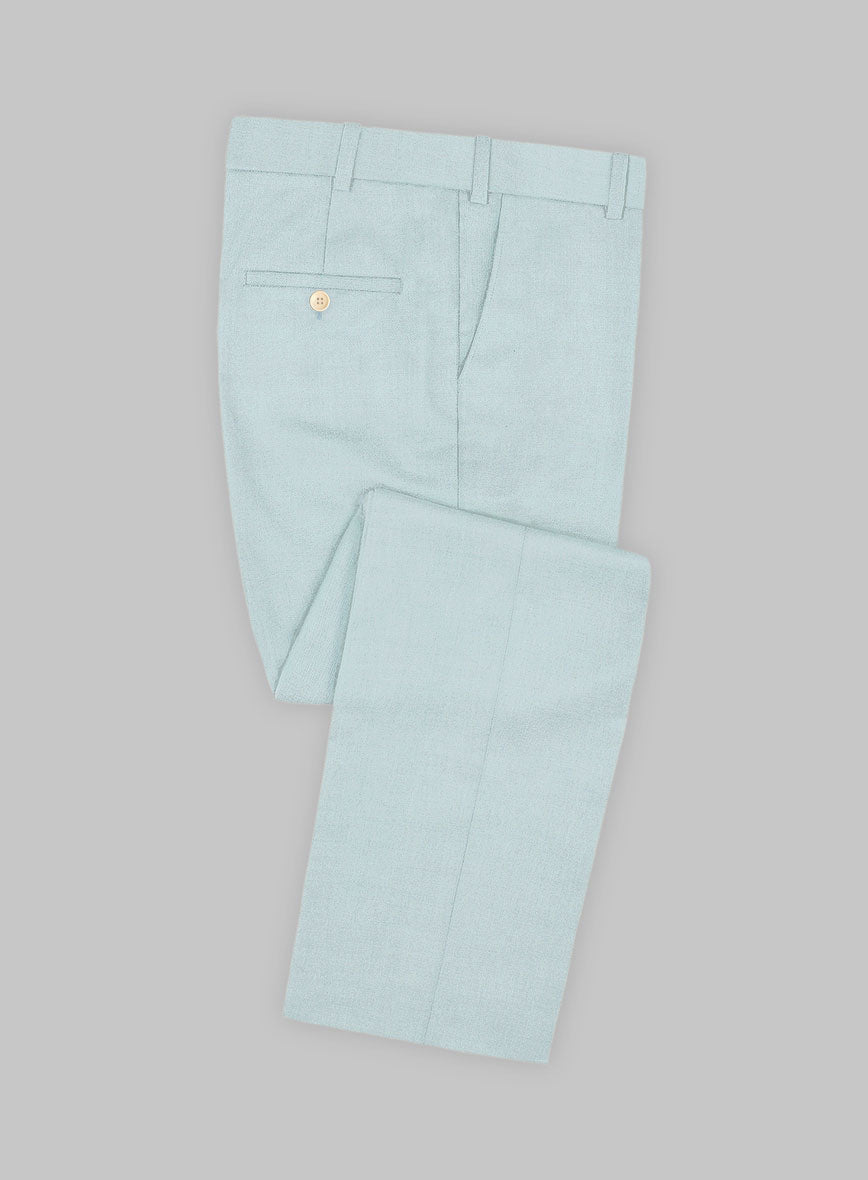 Napolean Pale Blue Wool Suit - StudioSuits
