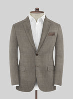 Napolean Ricci Mud Brown Wool Suit - StudioSuits