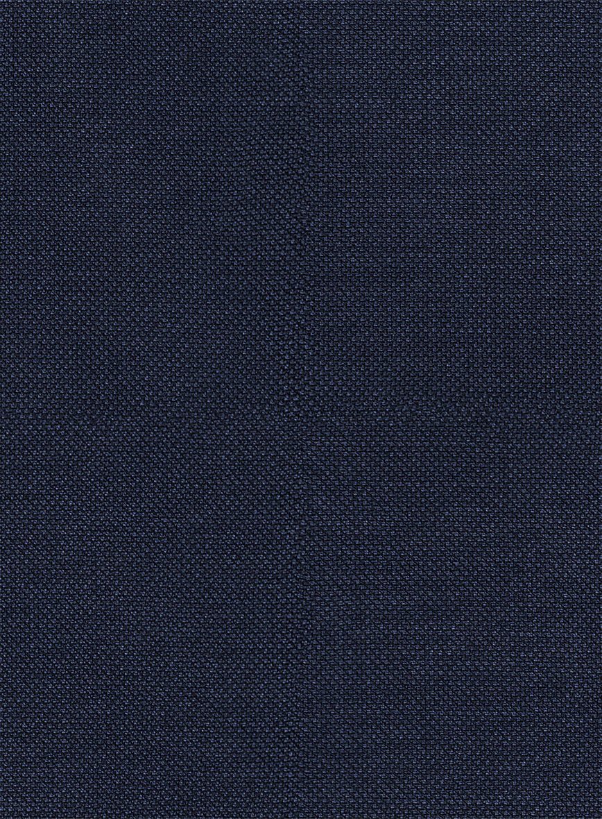 Napolean Royal Blue Birdseye Pablo Style Wool Suit - StudioSuits