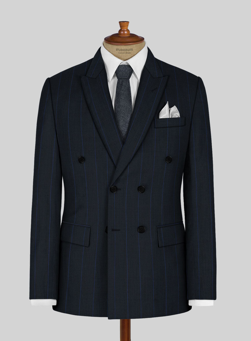 Napolean Rodrio Blue Wool Suit - StudioSuits