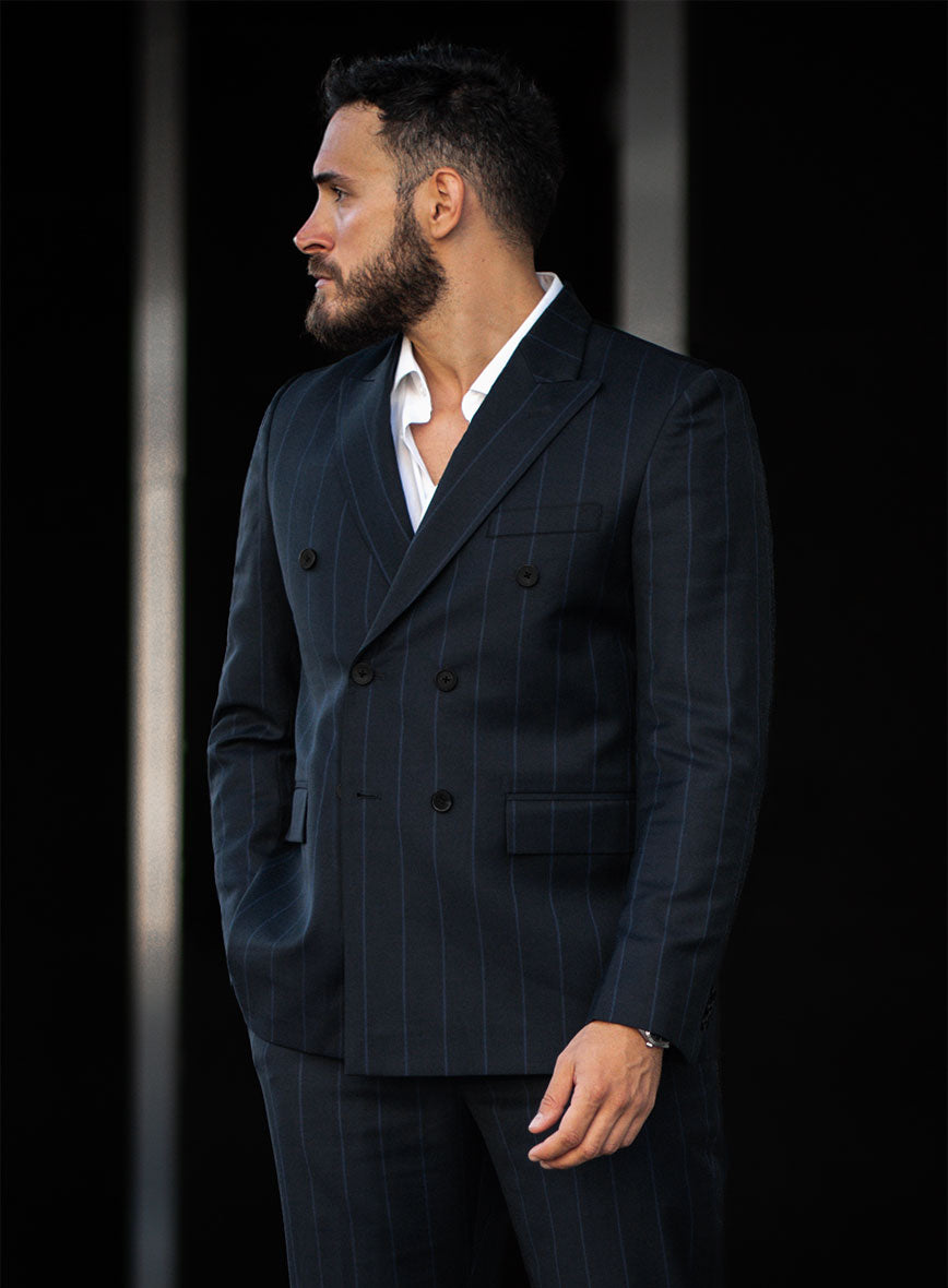 Napolean Rodrio Blue Wool Suit - StudioSuits
