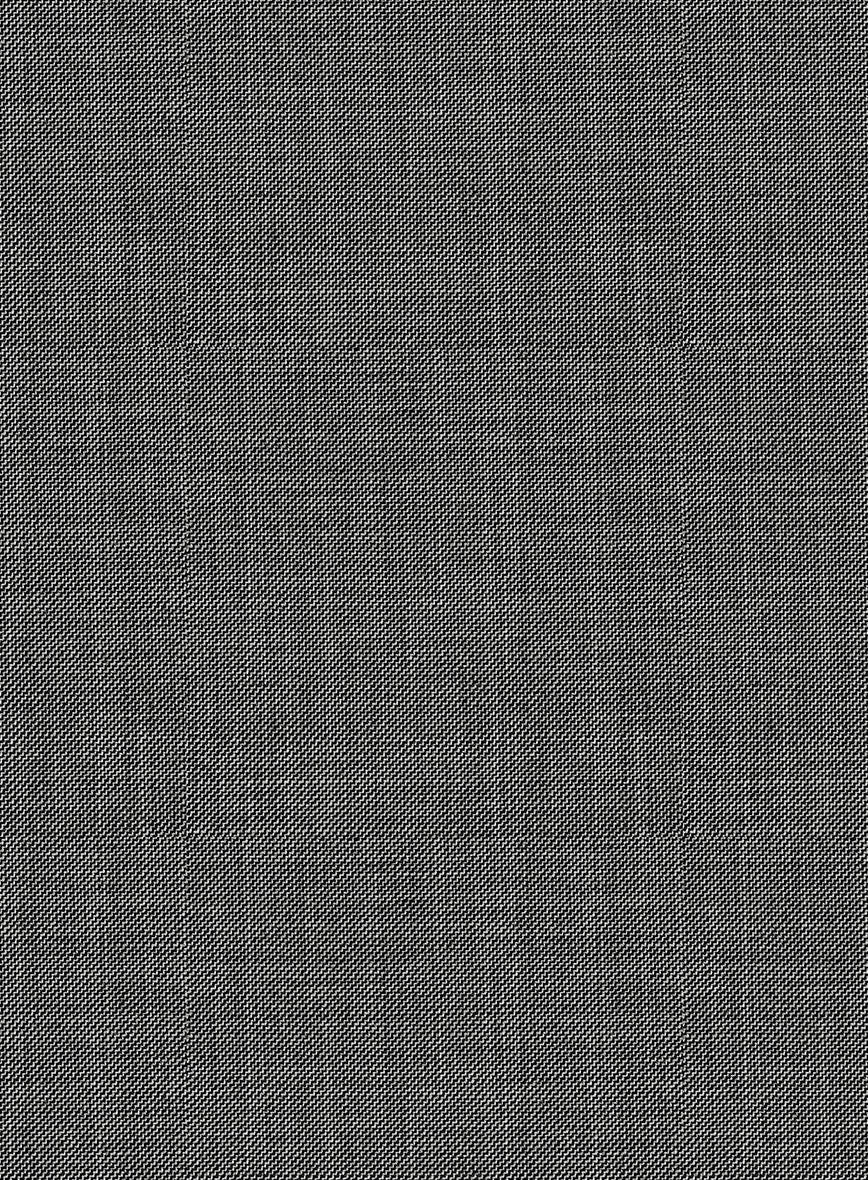 Napolean Sharkskin Gray Wool Pants - StudioSuits