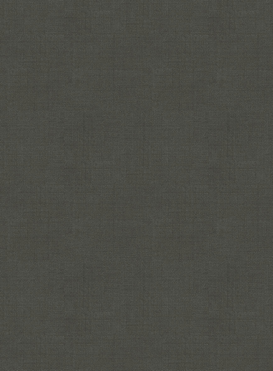 Napolean Stretch Olive Green Wool Tuxedo Suit - StudioSuits
