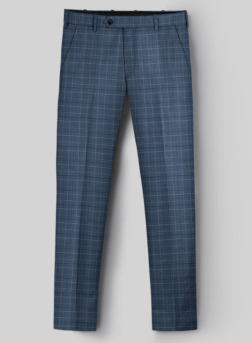 Napolean Tonia Blue Wool Suit - StudioSuits