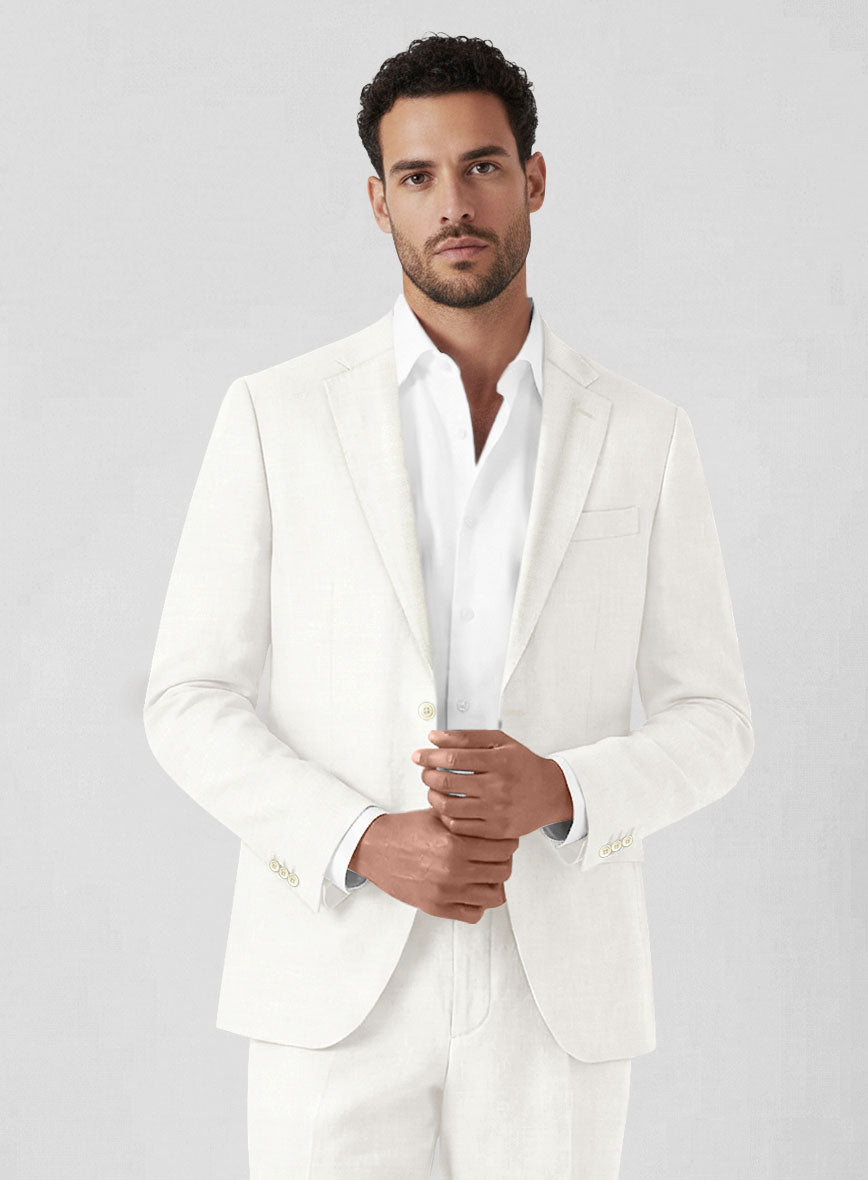 Natural Linen Jacket - StudioSuits