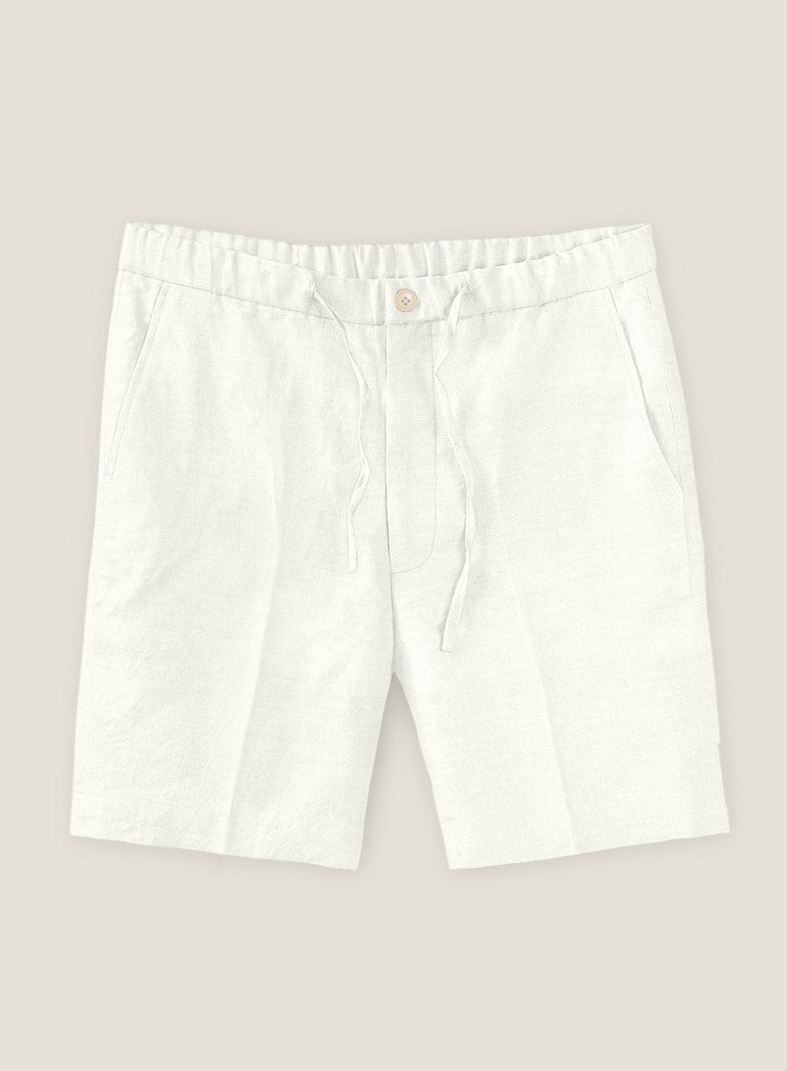 Natural Linen Shorts - StudioSuits