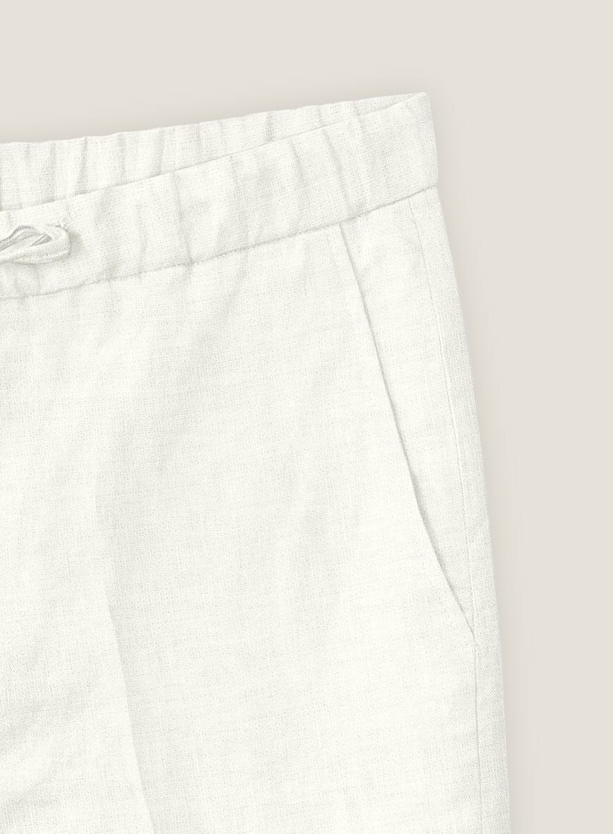 Natural Linen Shorts - StudioSuits