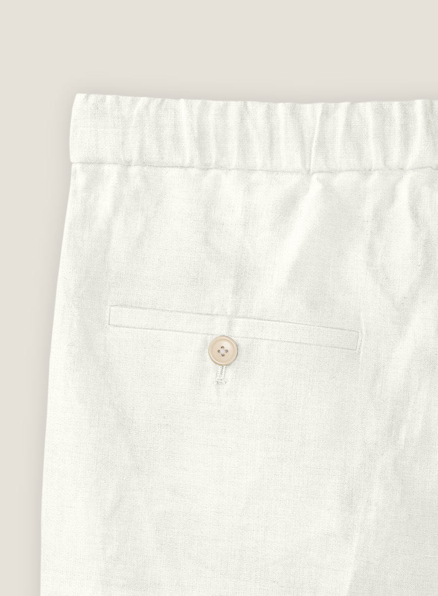 Natural Linen Shorts - StudioSuits