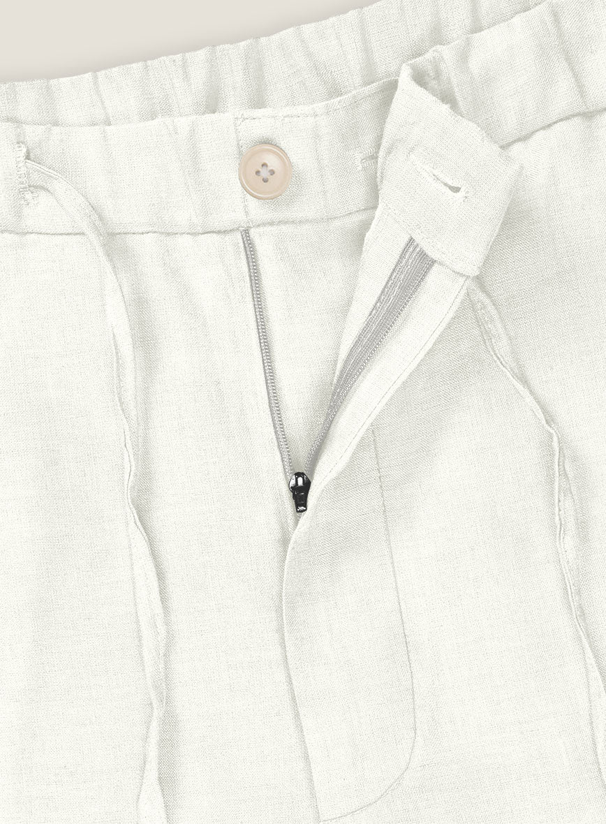 Natural Linen Shorts - StudioSuits