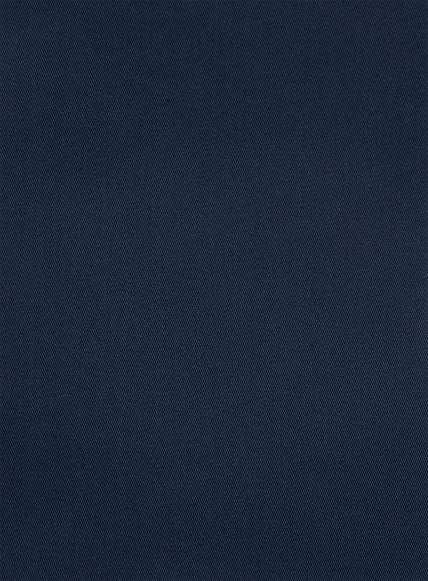 Navy Blue Napoli Stretch Light Weight Cotton Suit - StudioSuits