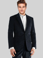 Navy Blue Thick Corduroy Suit - StudioSuits