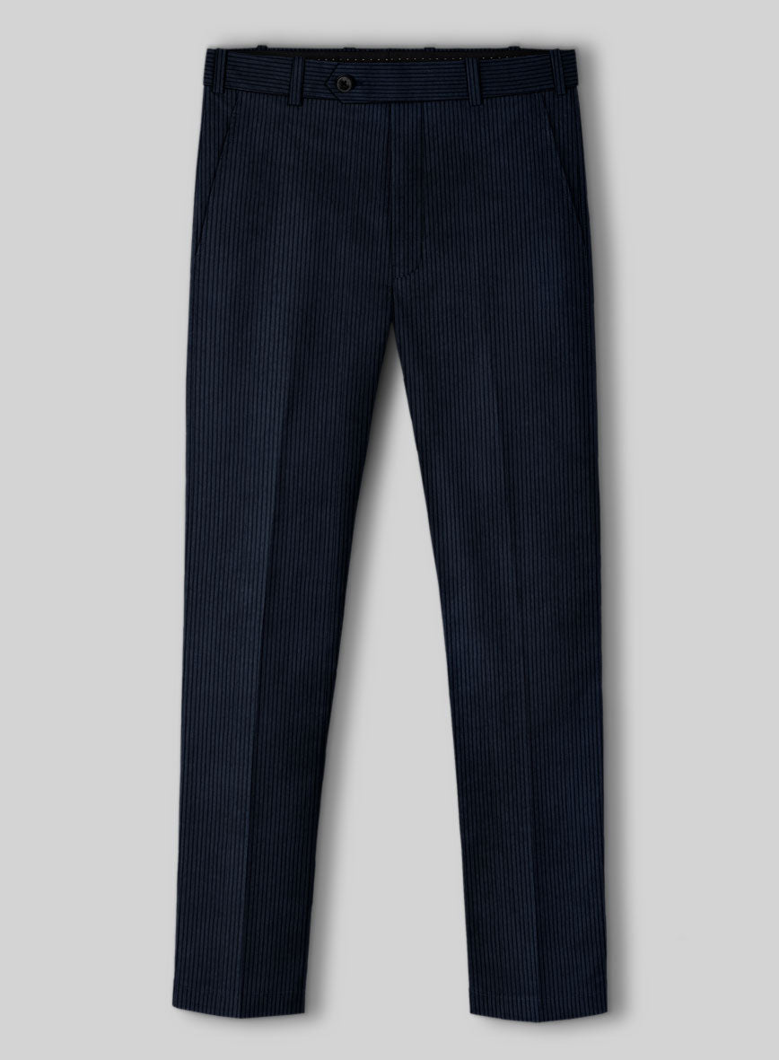 Navy Blue Corduroy Suit - StudioSuits