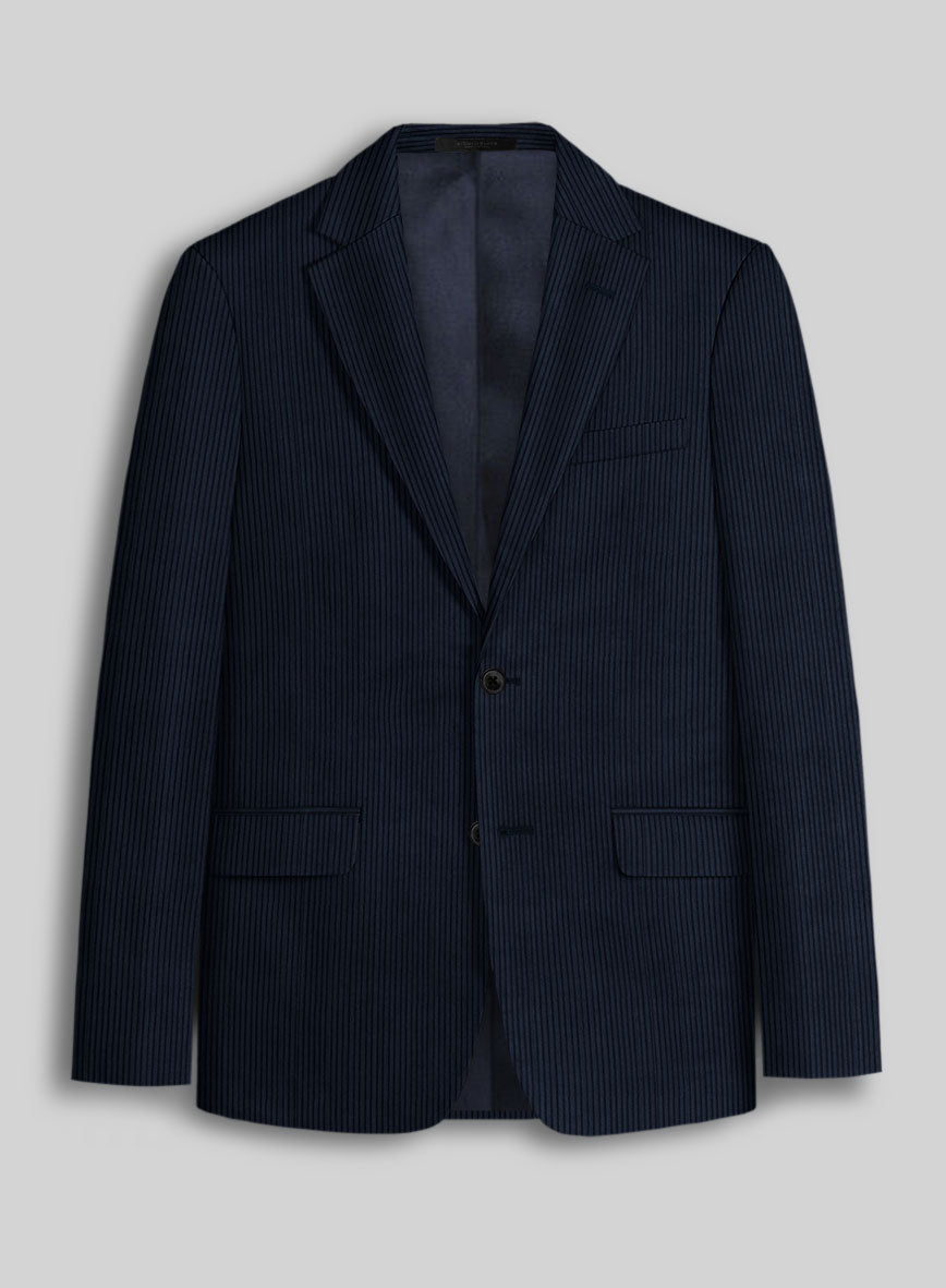 Navy Blue Corduroy Suit - StudioSuits