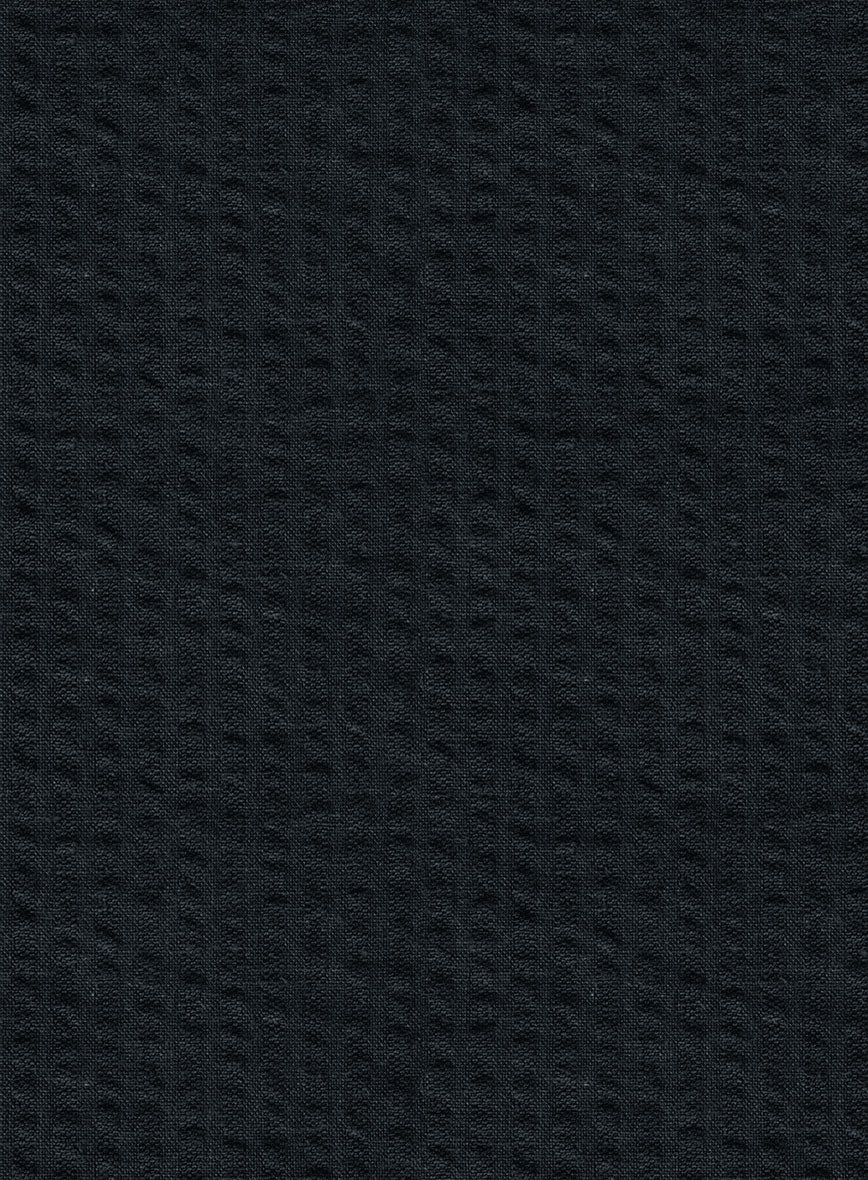 Navy Seersucker Jacket - StudioSuits