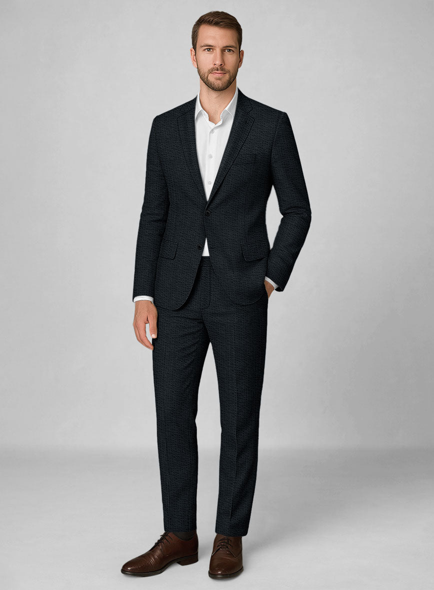 Navy Seersucker Suit - StudioSuits