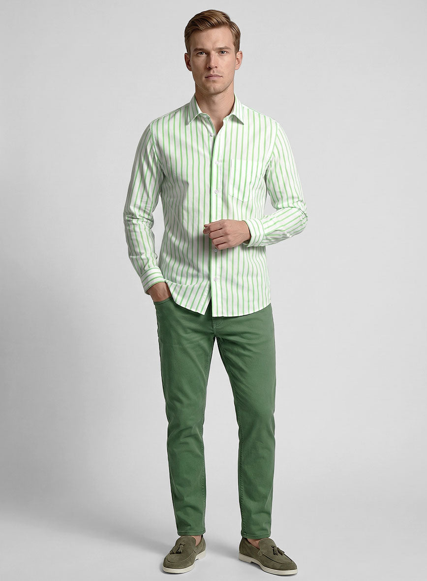 Neon Leafline Cotton Shirt - StudioSuits