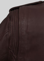 Nobelvalor Burgundy Rider Leather Jacket - StudioSuits