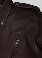 Nobelvalor Burgundy Rider Leather Jacket - StudioSuits