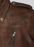 Nobelvalor Spanish Brown Rider Leather Jacket - StudioSuits