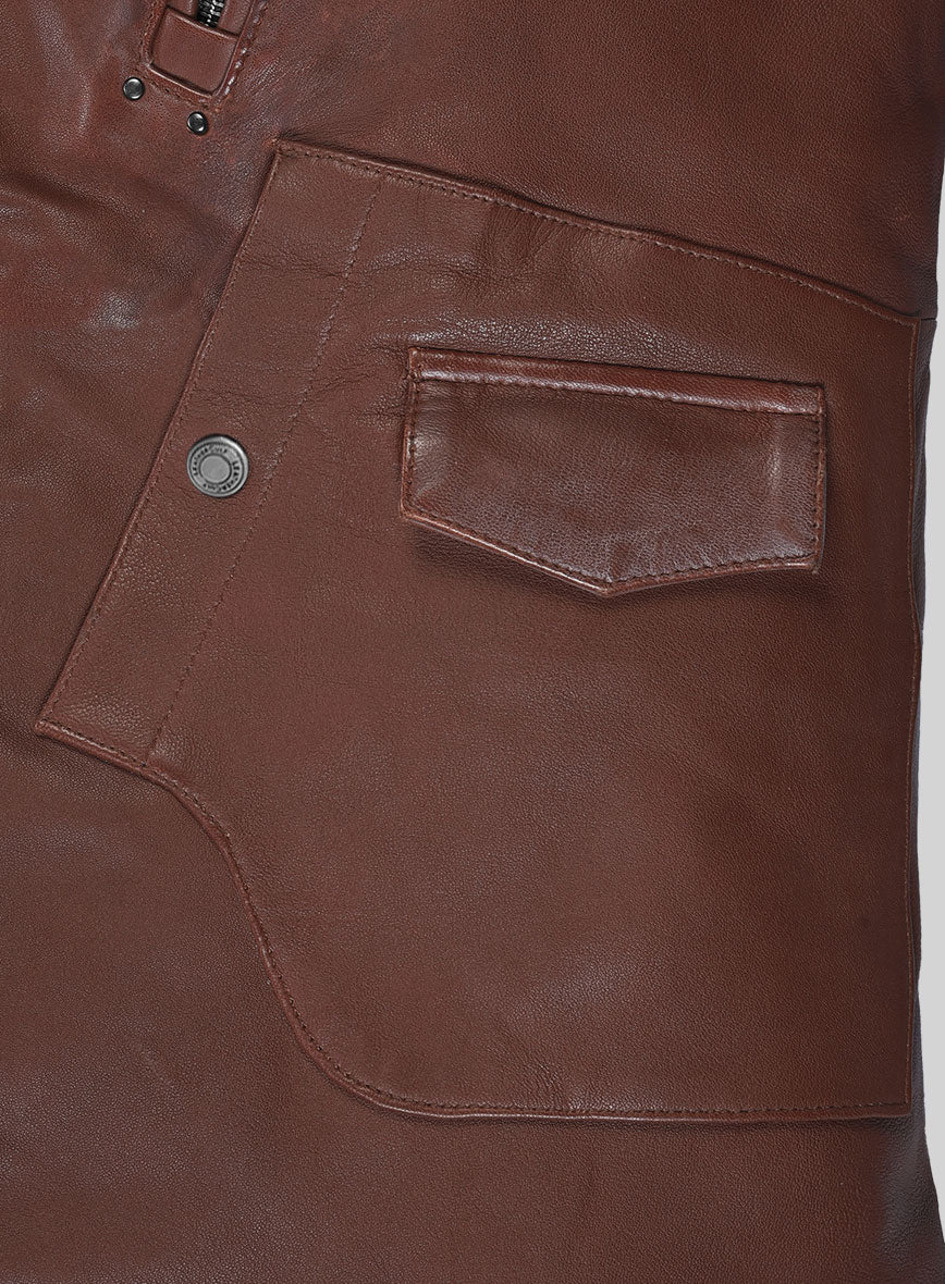 Nobelvalor Tan Rider Leather Jacket - StudioSuits