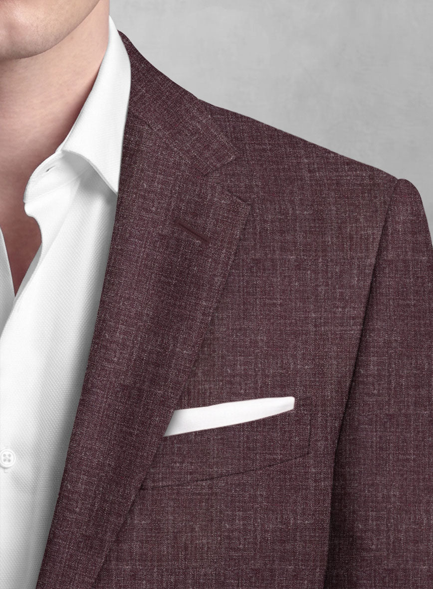 Noble Purple Wool Silk Linen Suit - StudioSuits