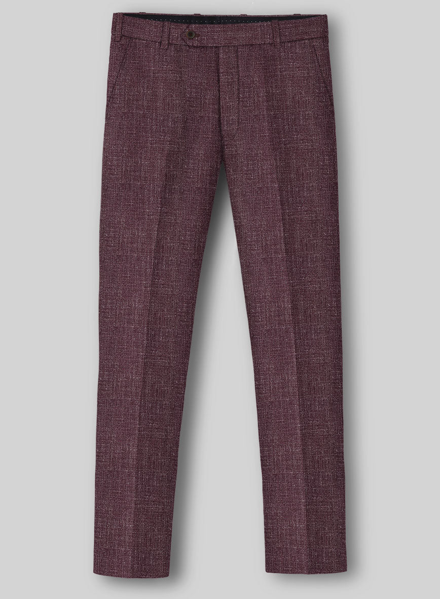 Noble Purple Wool Silk Linen Suit - StudioSuits