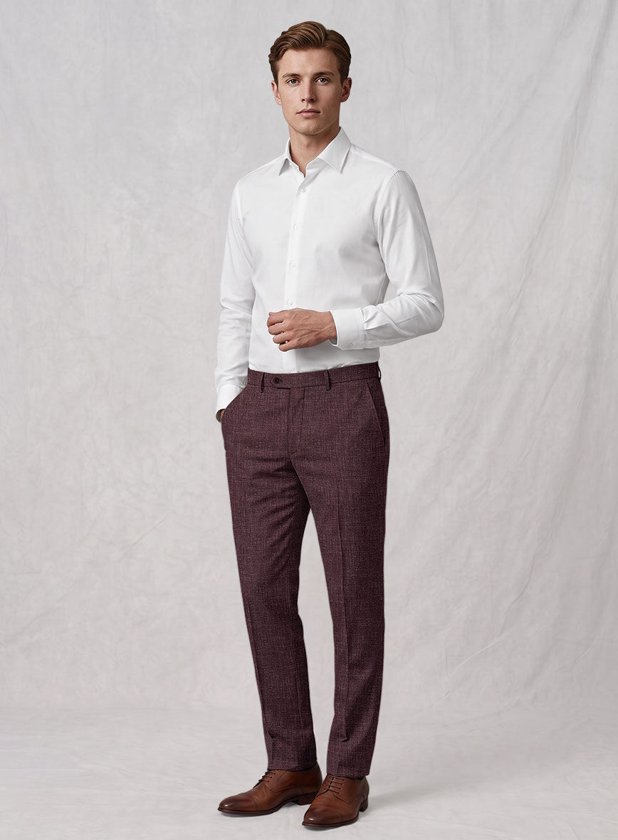 Noble Purple Wool Silk Linen Suit - StudioSuits