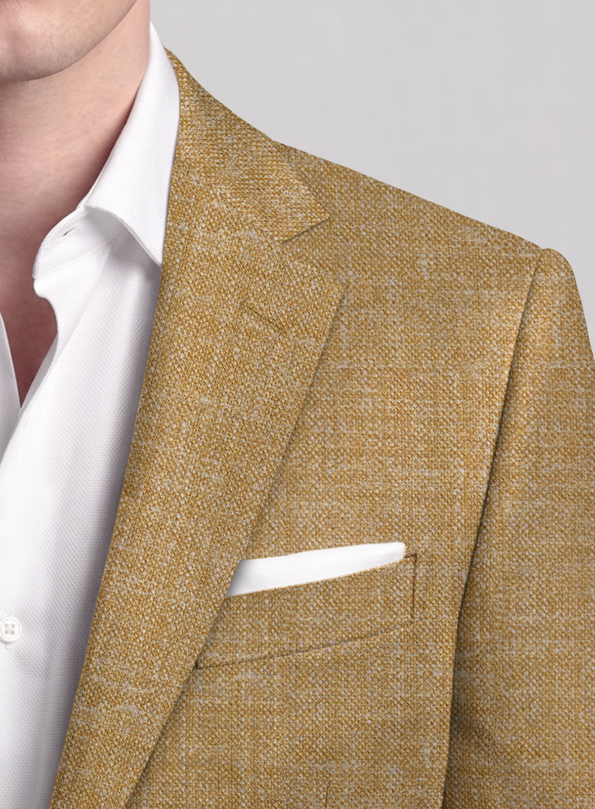 Noble Sandcastle Wool Silk Linen Suit - StudioSuits