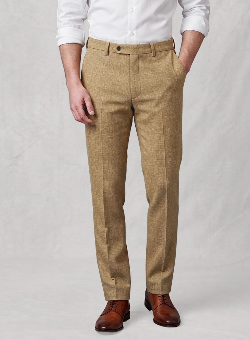 Noble Sandcastle Wool Silk Linen Suit - StudioSuits