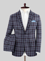 Noble Adrianna Check Wool Silk Linen Suit - StudioSuits