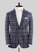 Noble Adrianna Check Wool Silk Linen Suit - StudioSuits