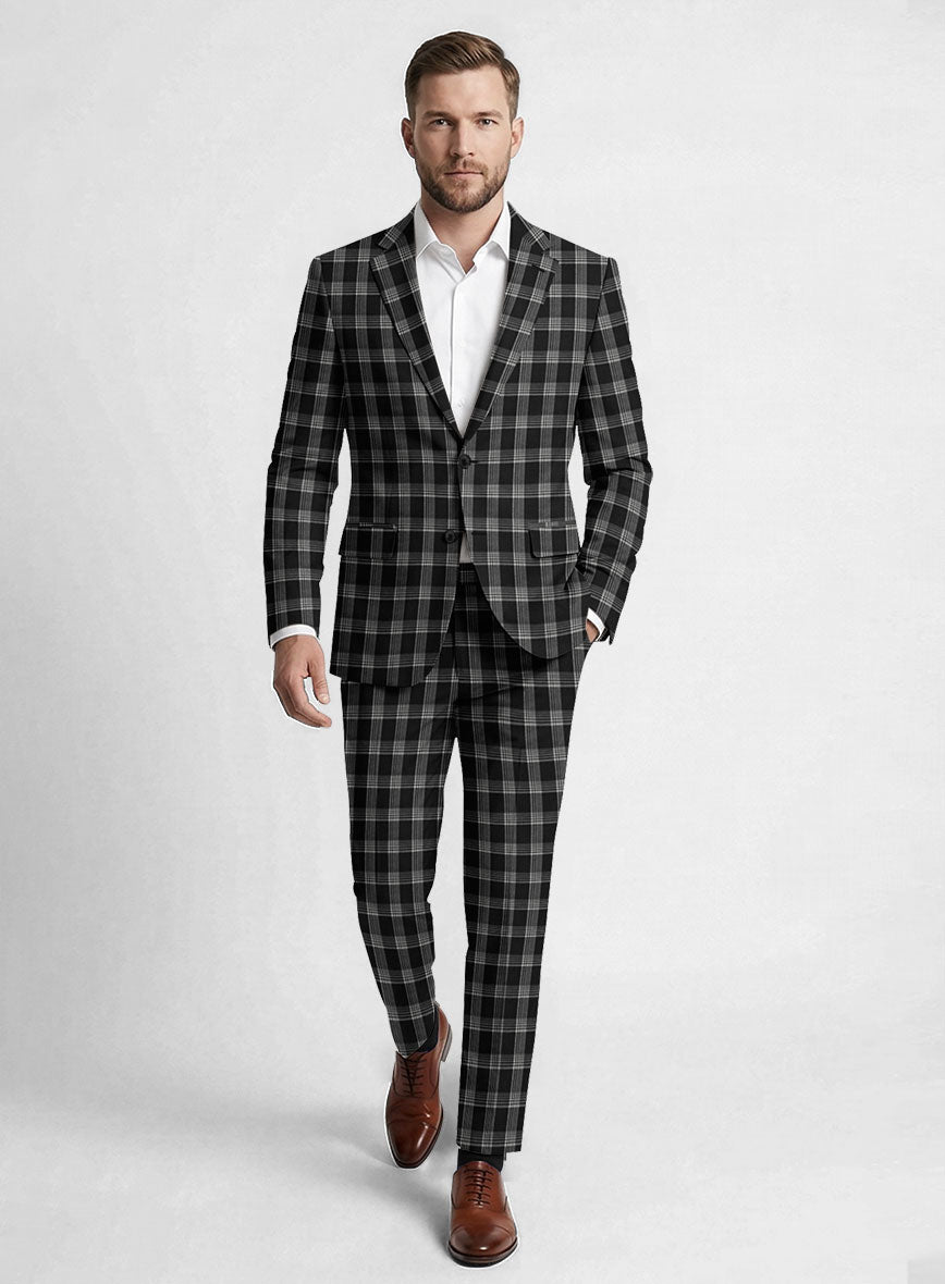 Noble Amalia Black Wool Suit - StudioSuits