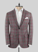 Noble Anton Check Wool Silk Linen Suit - StudioSuits