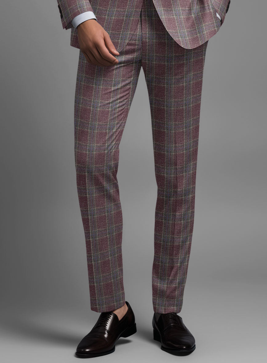 Noble Anton Check Wool Silk Linen Suit - StudioSuits