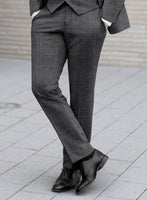 Noble Blue Gray Wool Silk Linen Suit - StudioSuits