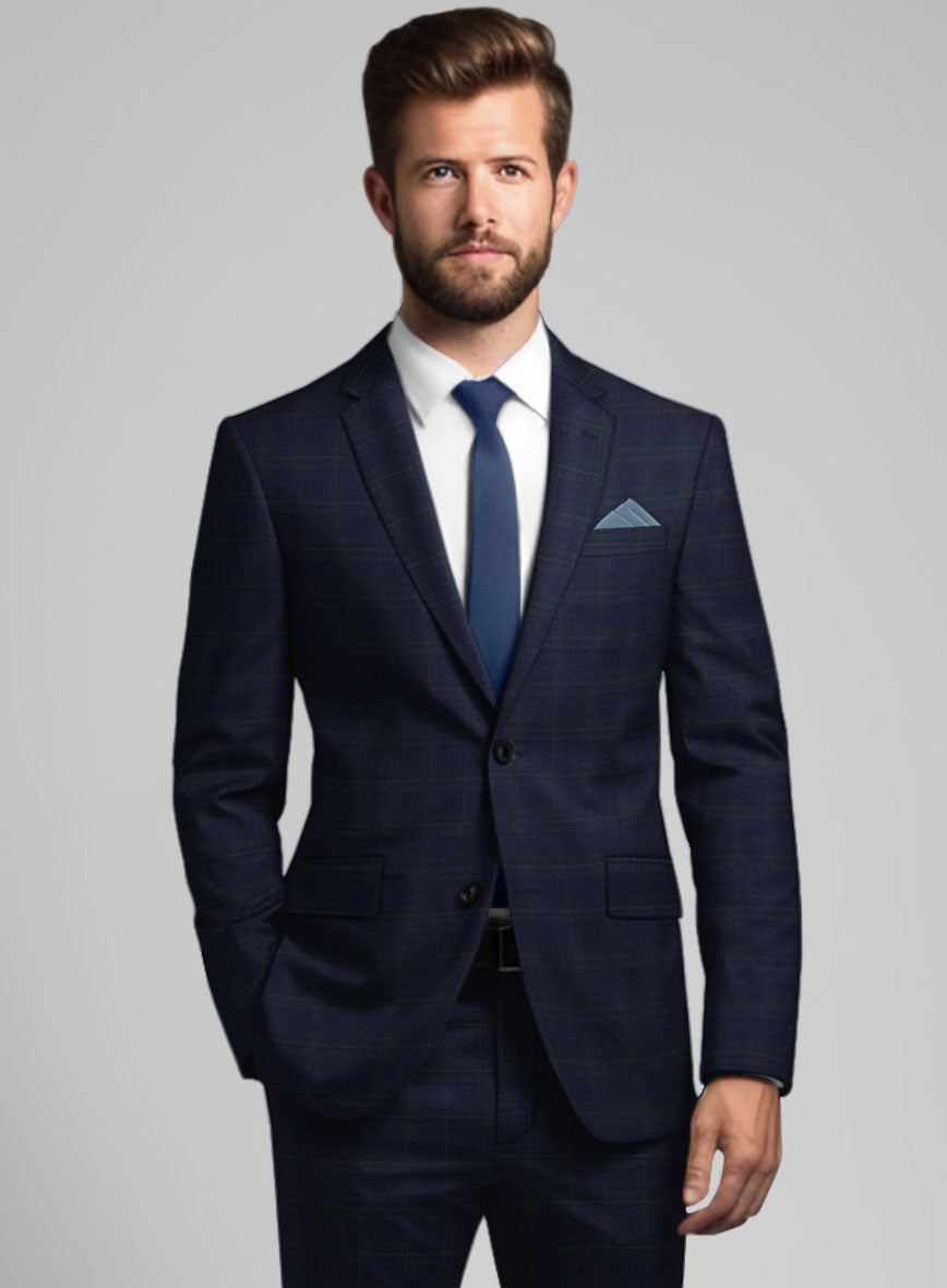 Noble Bruno Blue Wool Jacket - StudioSuits