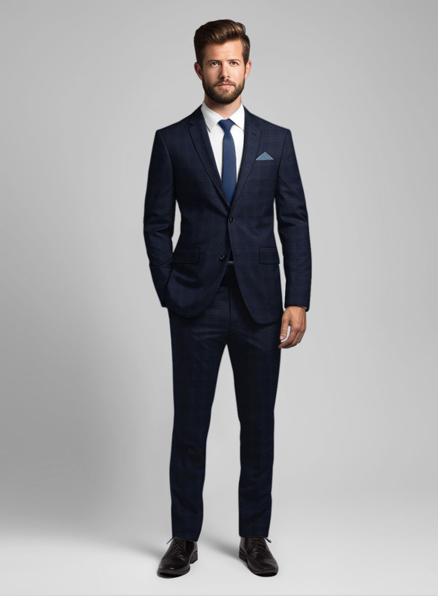 Noble Bruno Blue Wool Suit - StudioSuits