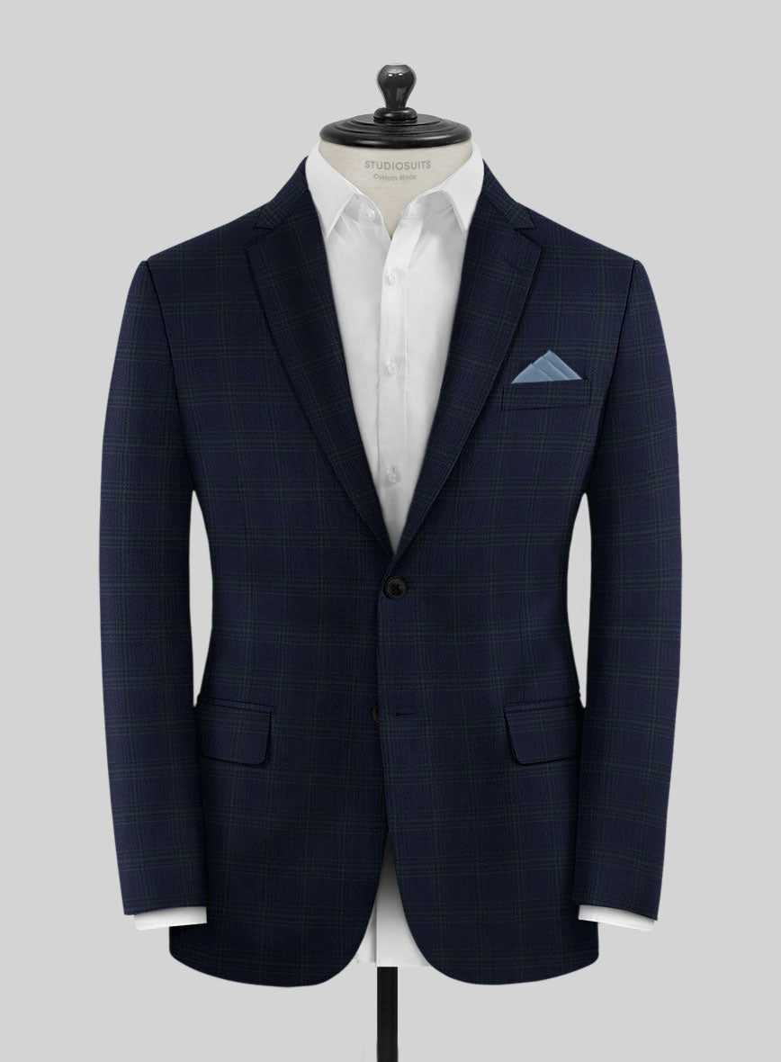 Noble Bruno Blue Wool Suit - StudioSuits